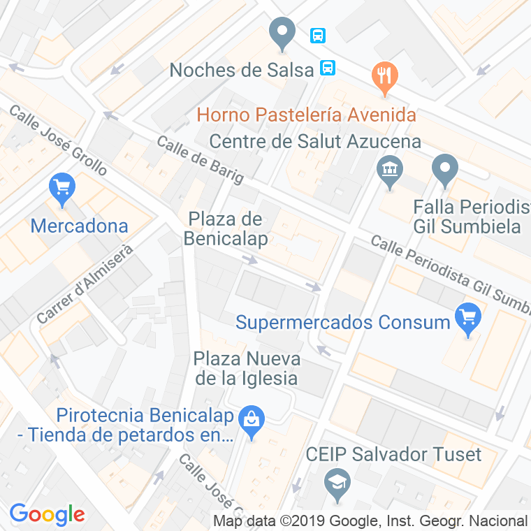Código Postal calle Portalet en Valencia