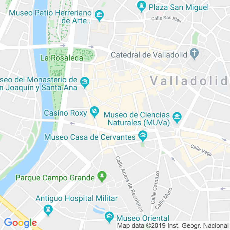 Código Postal calle Alonso Villabrille en Valladolid