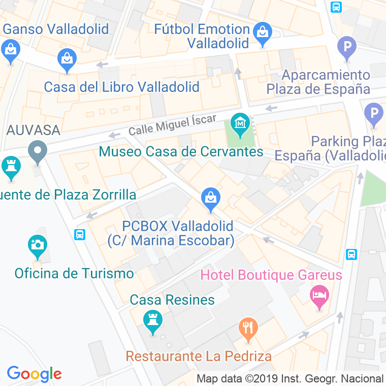 Código Postal calle Marina Escobar en Valladolid