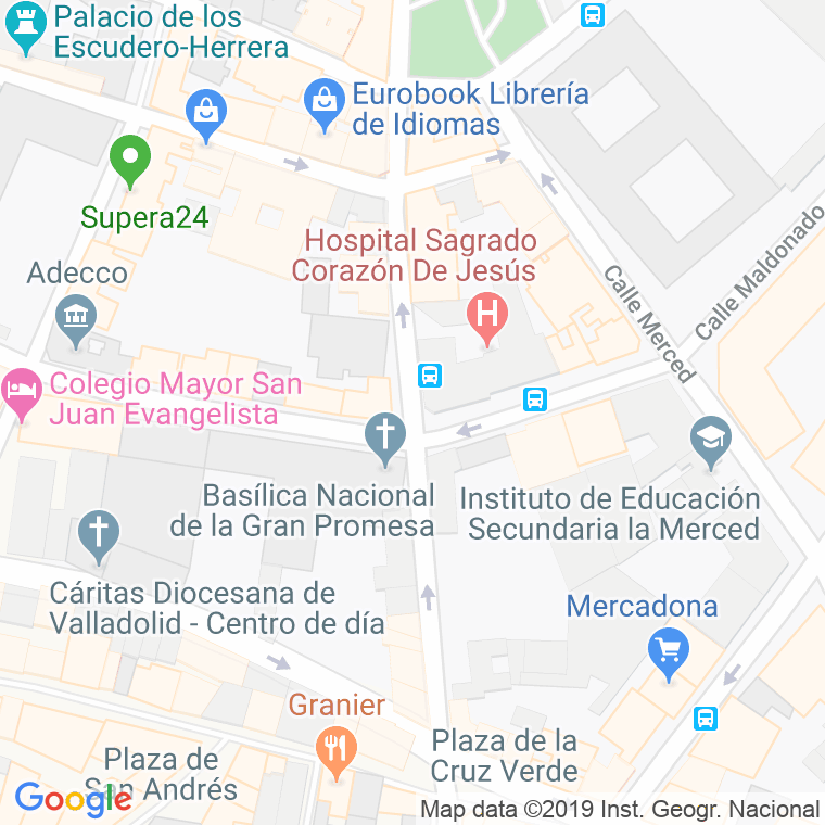 Código Postal calle Alonso Pesquera en Valladolid
