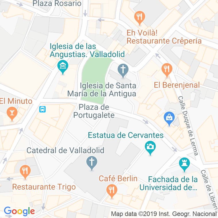 Código Postal calle Arzobispo Gandasegui en Valladolid