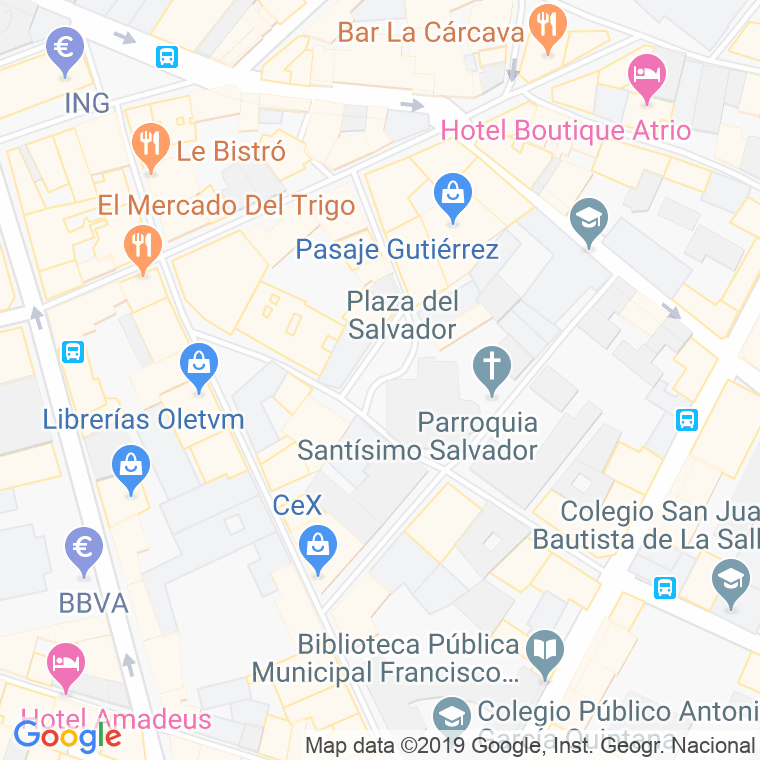 Código Postal calle Salvador, De El, plaza en Valladolid