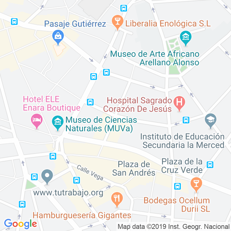 Código Postal calle Santuario en Valladolid