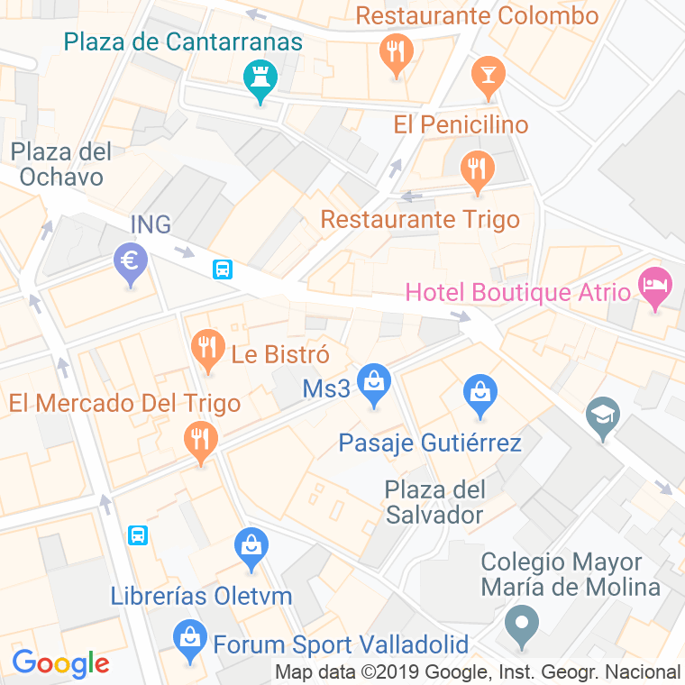 Código Postal calle Sierpe en Valladolid