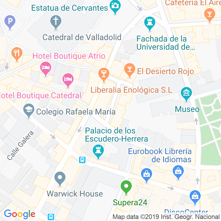 Código Postal calle Tercias en Valladolid