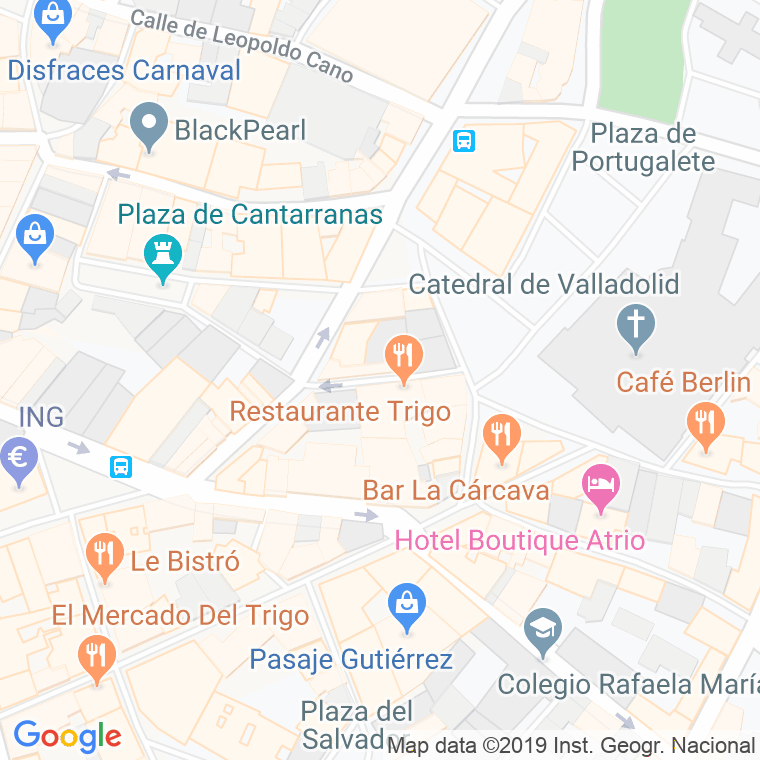 Código Postal calle Tintes en Valladolid