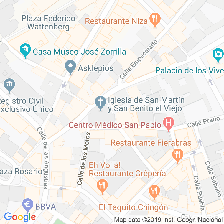 Código Postal calle Camarin De San Martin en Valladolid