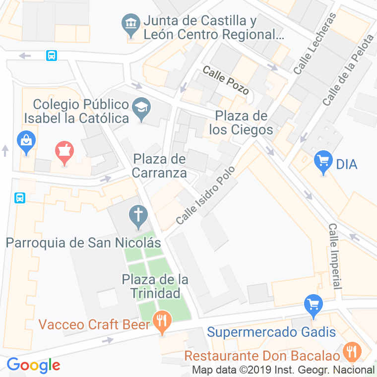 Código Postal calle Carranza, plaza en Valladolid