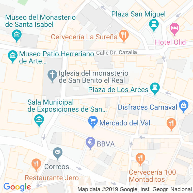 Código Postal calle General Almirante en Valladolid