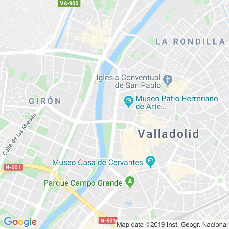 Código Postal calle Isabel La Catolica, paseo (Impares Del 13 Al Final)  (Pares Del 14 Al Final) en Valladolid