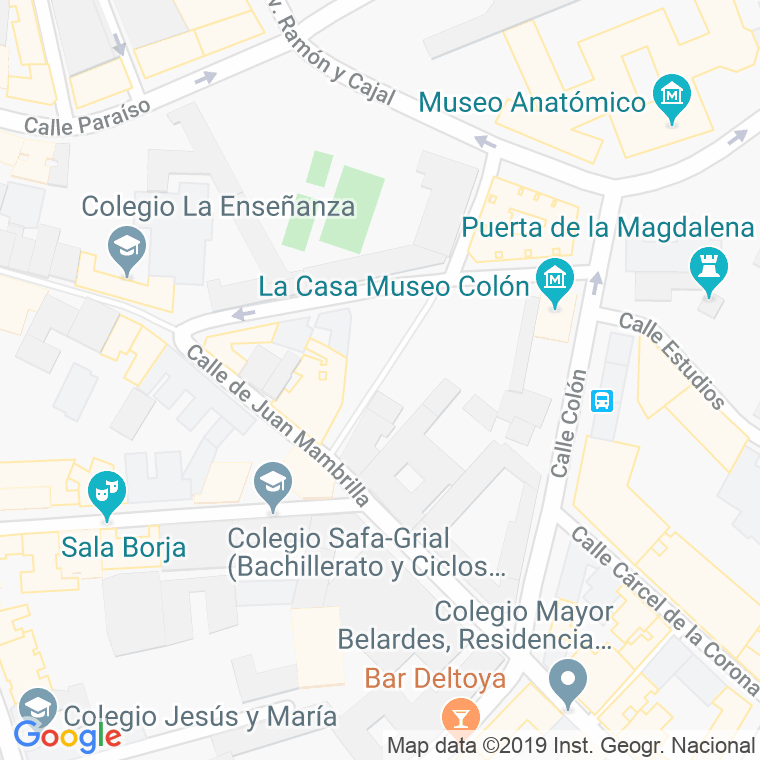 Código Postal calle Moral en Valladolid
