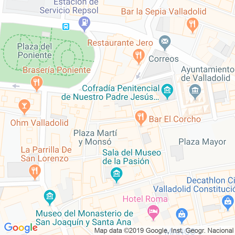 Código Postal calle Pozo en Valladolid