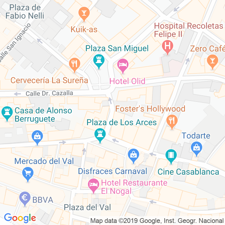 Código Postal calle San Antonio De Padua en Valladolid