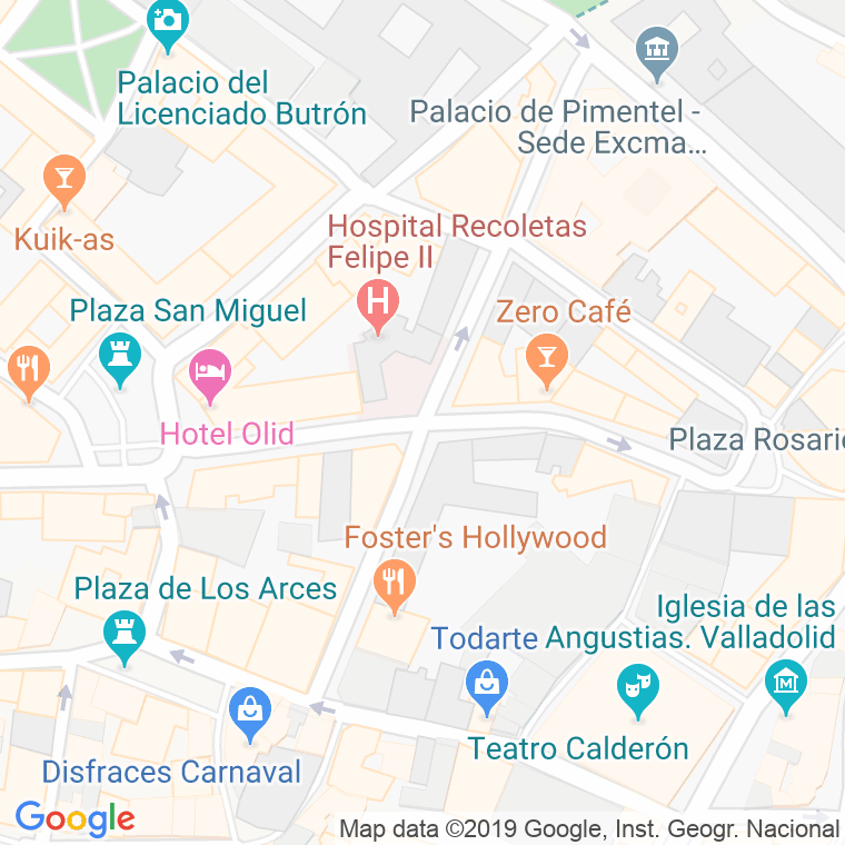 Código Postal calle San Blas en Valladolid