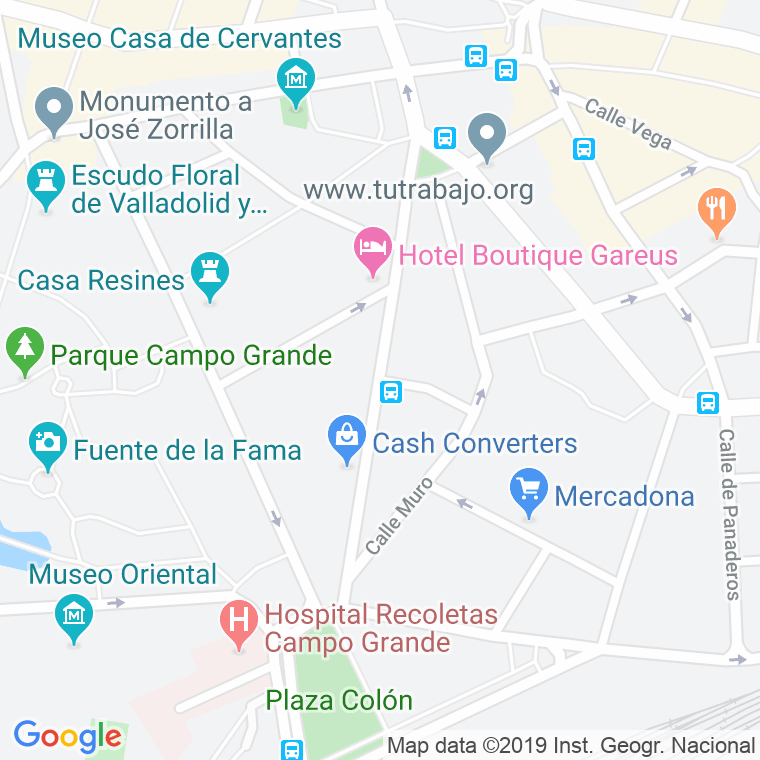 Código Postal calle Gamazo en Valladolid
