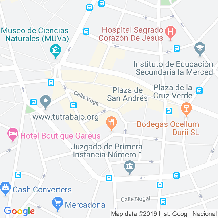 Código Postal calle Hostieros en Valladolid