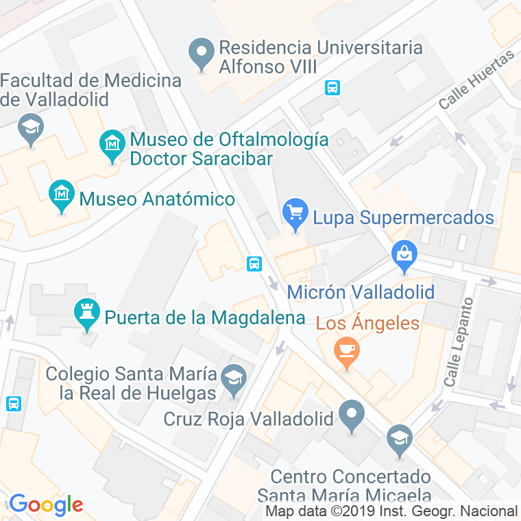 Código Postal calle Alamillos en Valladolid