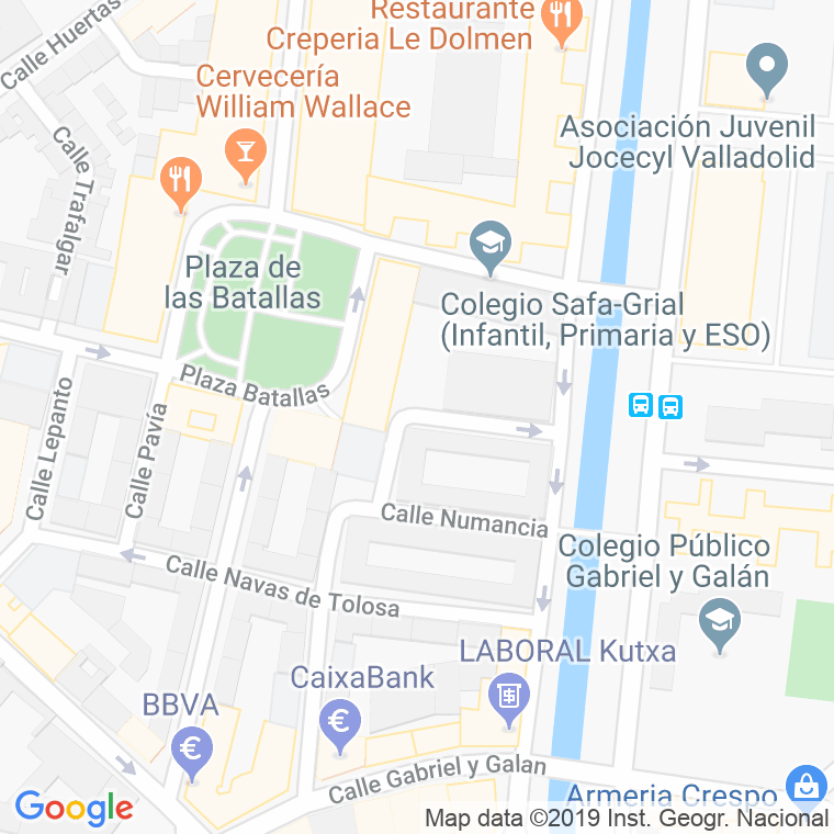 Código Postal calle Castillejos en Valladolid