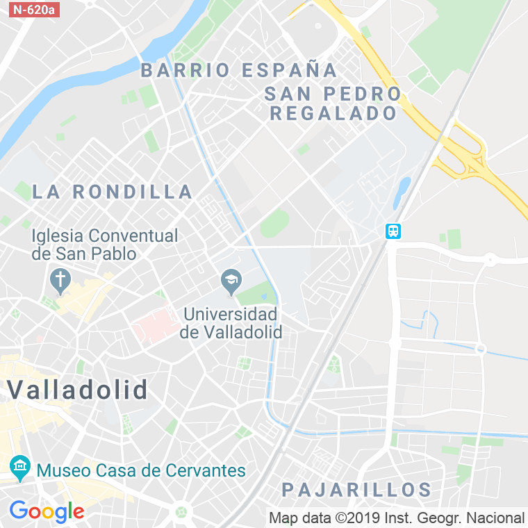 Código Postal calle Cauce, paseo (Impares Del 65 Al 73)  (Pares Del 62 Al 84) en Valladolid