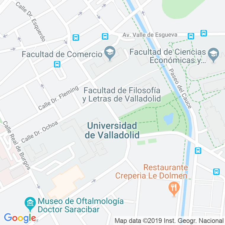 Código Postal calle Prado De La Magdalena   (Pares Del 2 Al Final) en Valladolid