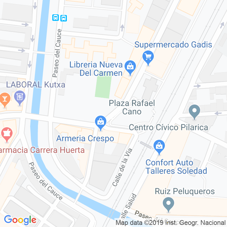 Código Postal calle Rafael Cano, plaza en Valladolid