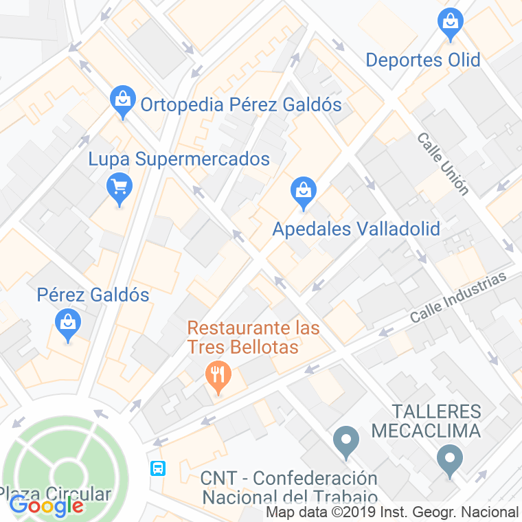 Código Postal calle Veinte Metros en Valladolid