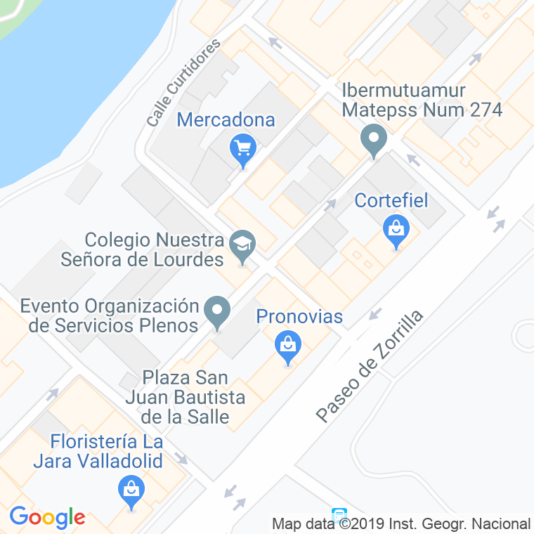 Código Postal calle Gregorio Fernandez en Valladolid