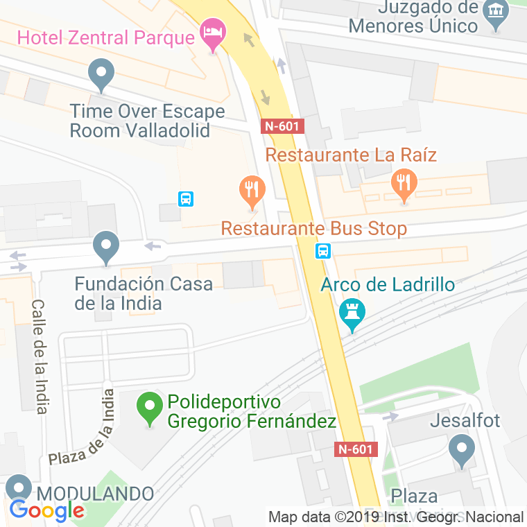 Código Postal calle Arco en Valladolid