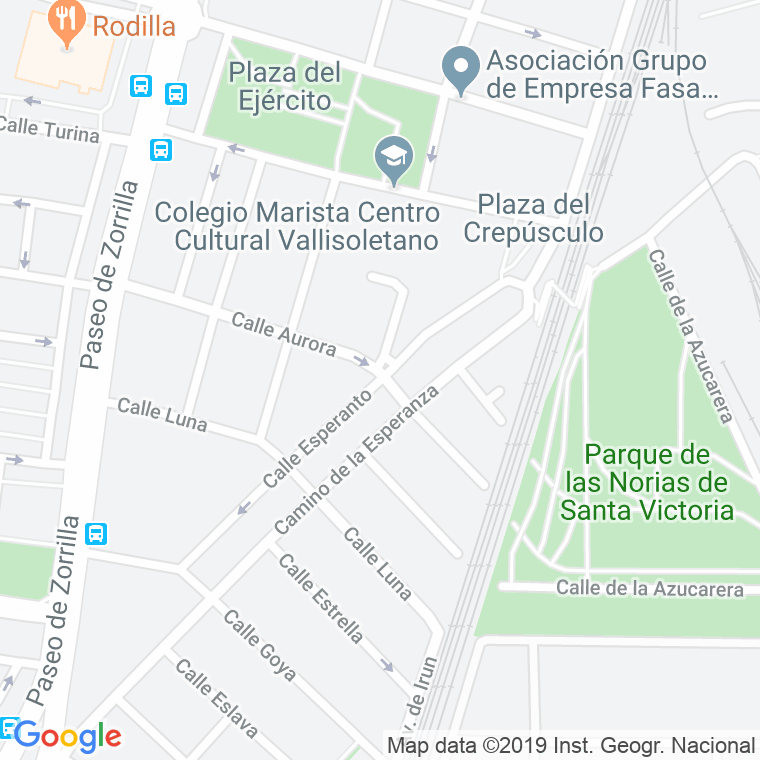 Código Postal calle Esperanto en Valladolid