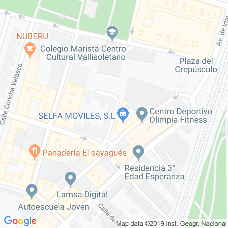 Código Postal calle Ingenieros en Valladolid
