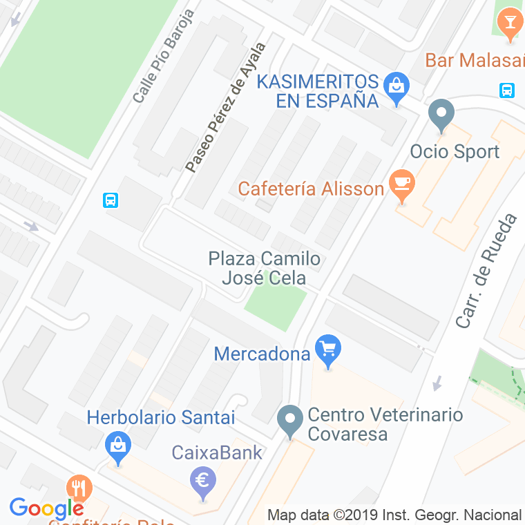 Código Postal calle Camilo Jose Cela, plaza en Valladolid