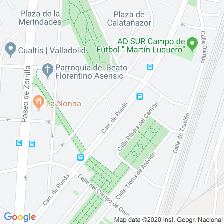 Código Postal calle Campo De Vitigudino en Valladolid