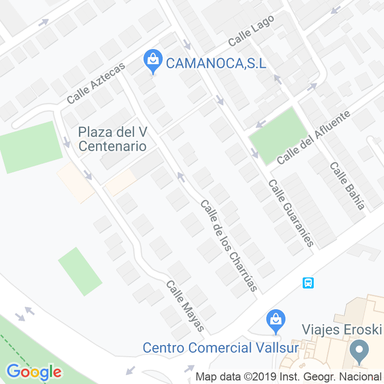 Código Postal calle Charruas en Valladolid
