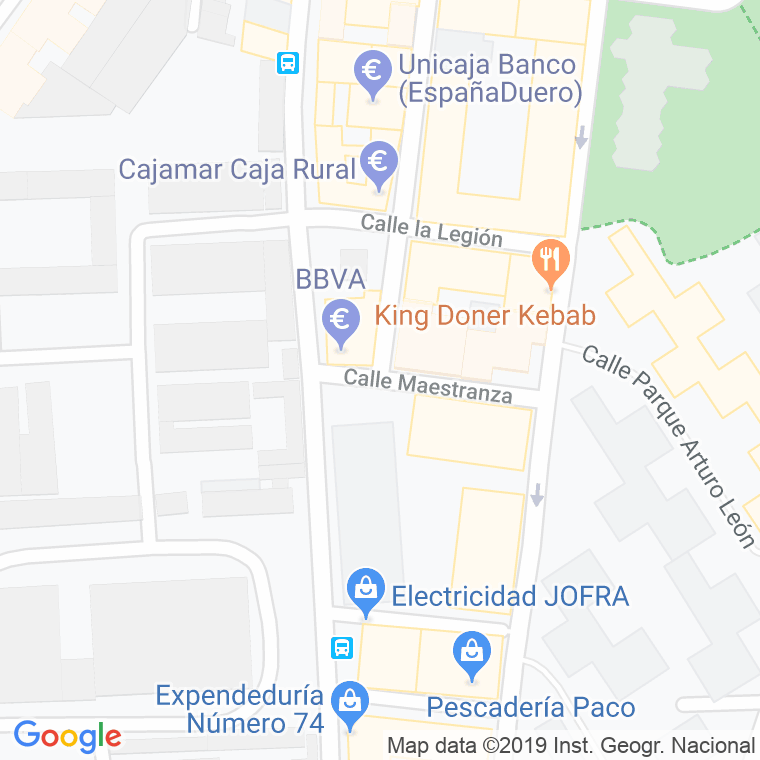 Código Postal calle Maestranza en Valladolid