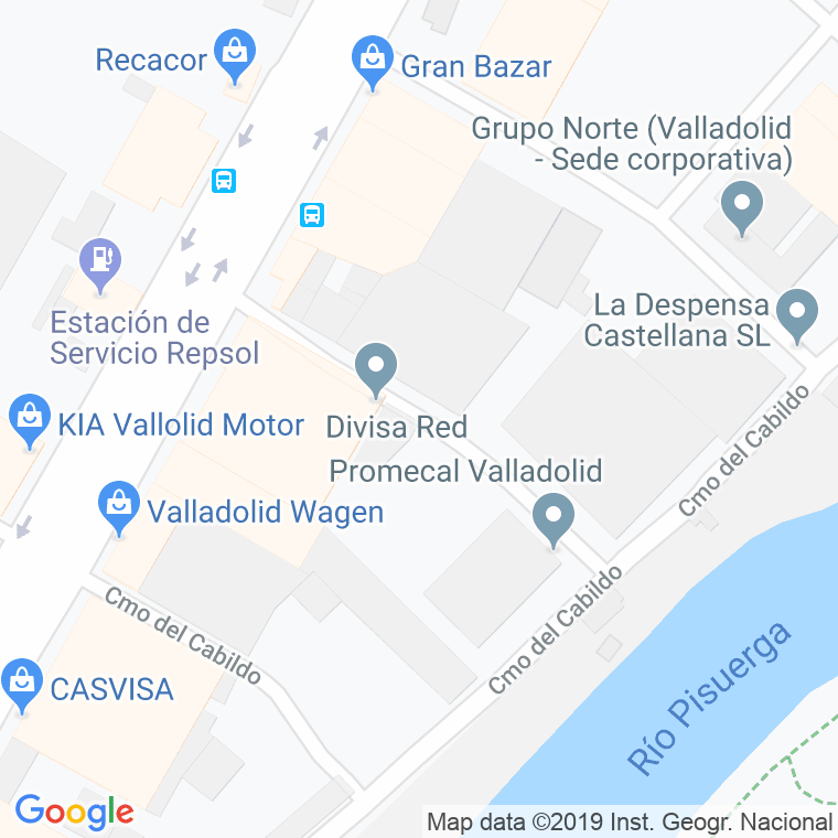Código Postal calle Astros en Valladolid
