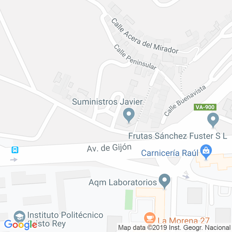 Código Postal calle Calera en Valladolid