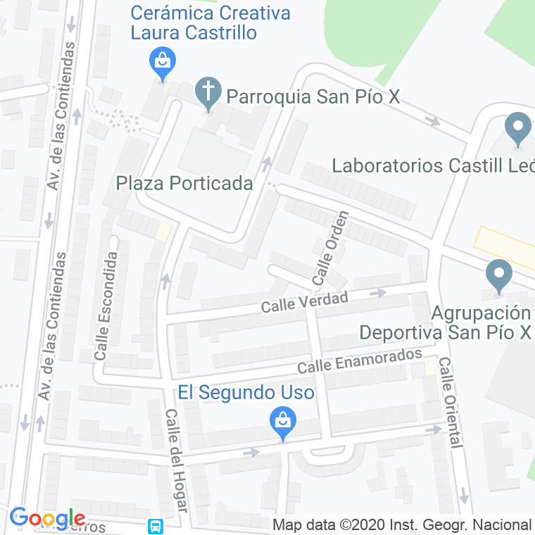 Código Postal calle Chica en Valladolid