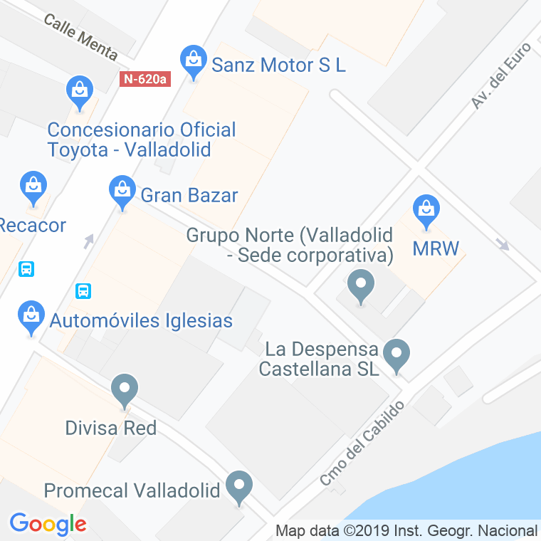 Código Postal calle Ducado en Valladolid