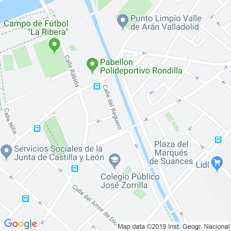 Código Postal calle Acequia en Valladolid