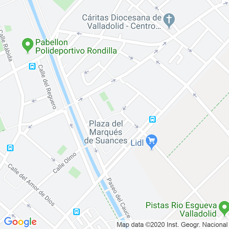 Código Postal calle Alpujarras en Valladolid