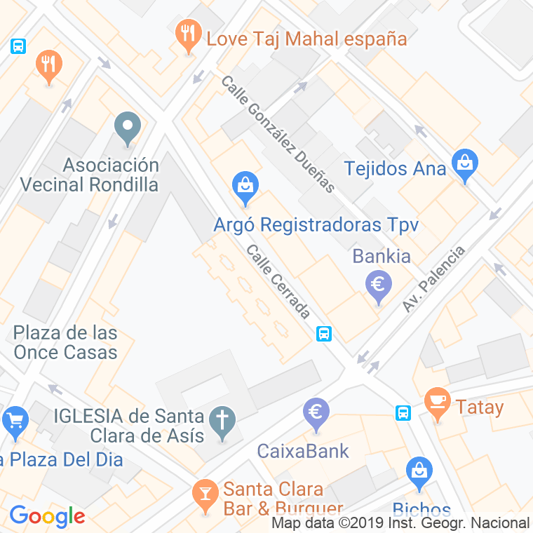Código Postal calle Cerrada en Valladolid