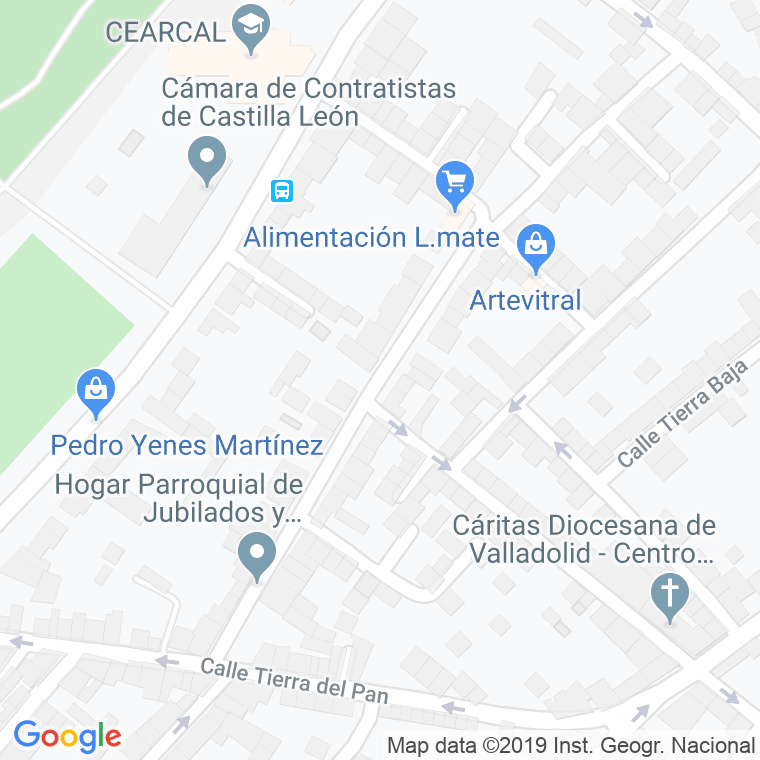 Código Postal calle Monegros en Valladolid