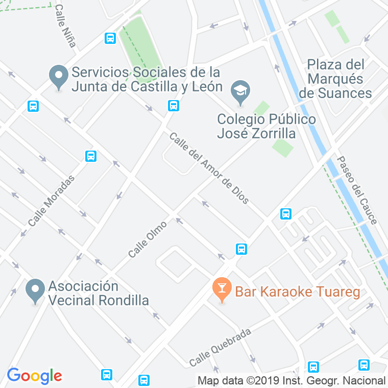 Código Postal calle Olmo en Valladolid
