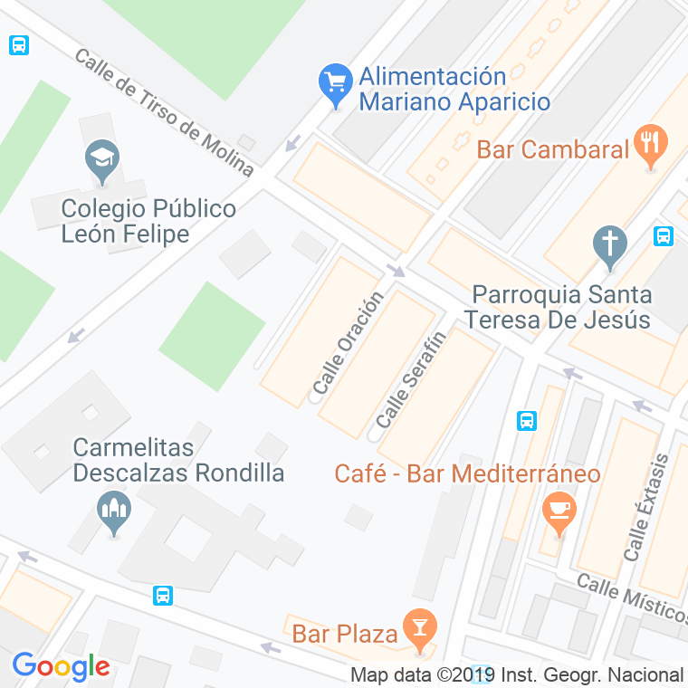 Código Postal calle Oracion en Valladolid