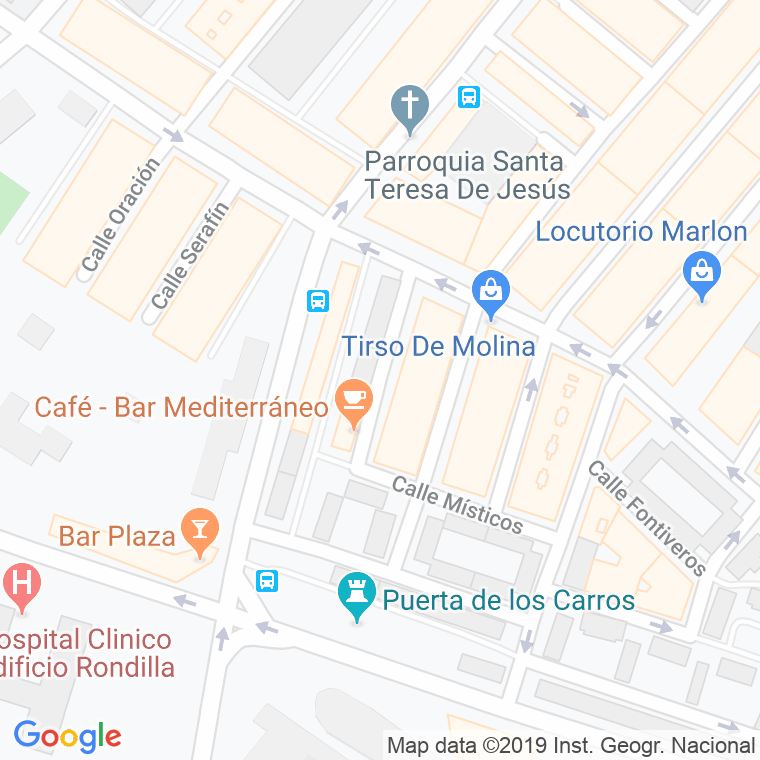 Código Postal calle Perfeccion en Valladolid