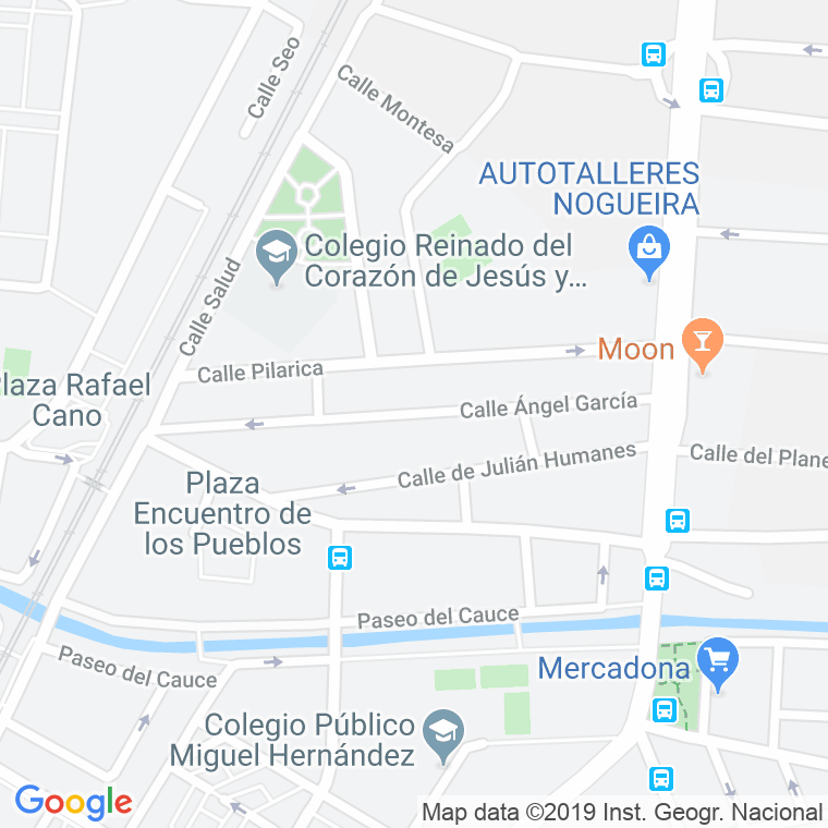 Código Postal calle Angel Garcia en Valladolid