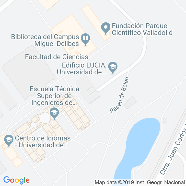 Código Postal calle Belen, paseo en Valladolid