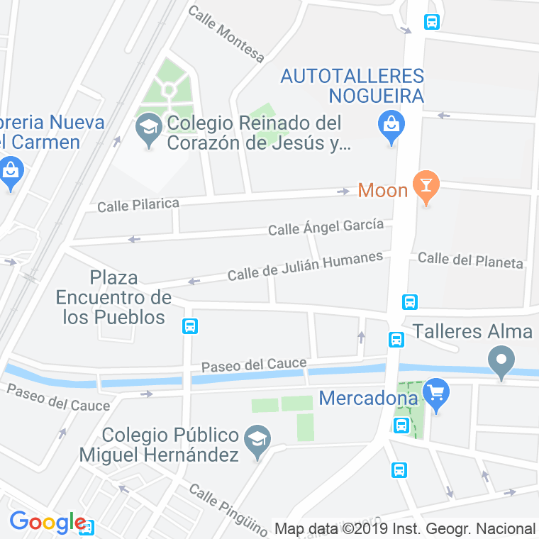 Código Postal calle Julian Humanes en Valladolid