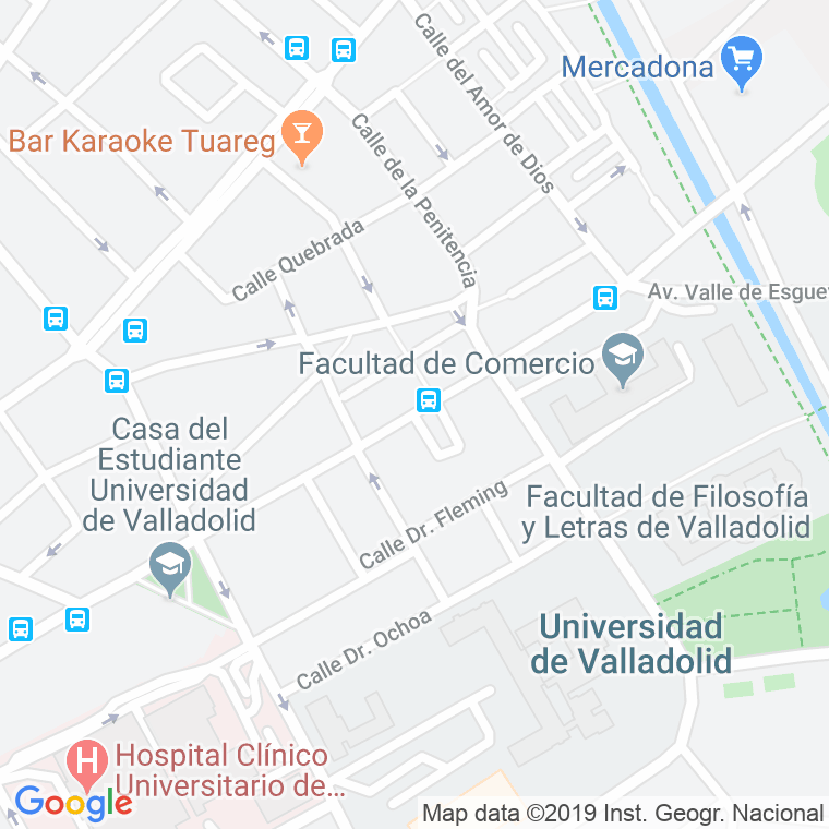 Código Postal calle Madre De Dios en Valladolid