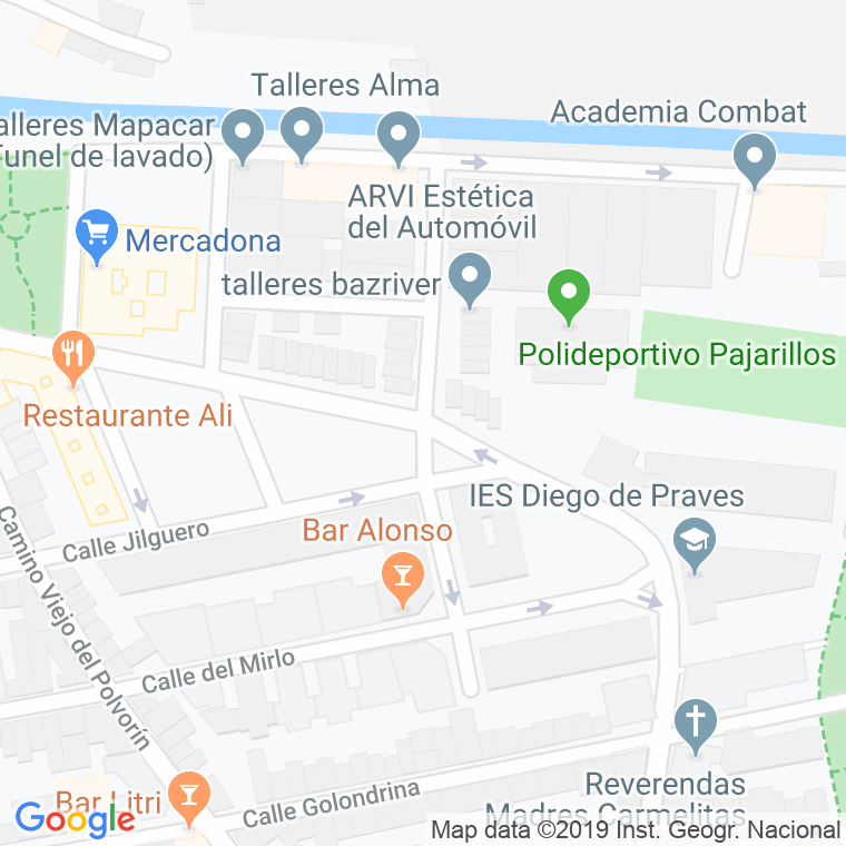 Código Postal calle Petirrojo en Valladolid